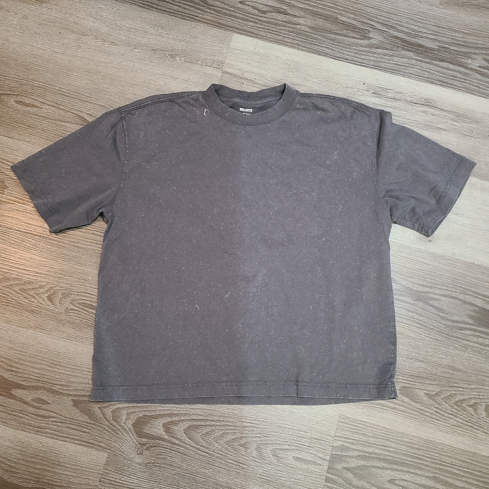 Hollister Gray Short Sleeve Tee Large